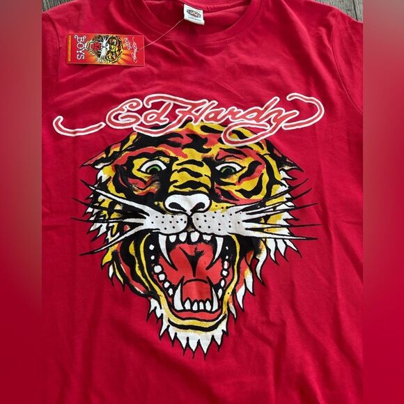 Ed Hardy Kids Red Tiger Tee - Picture 2 of 6